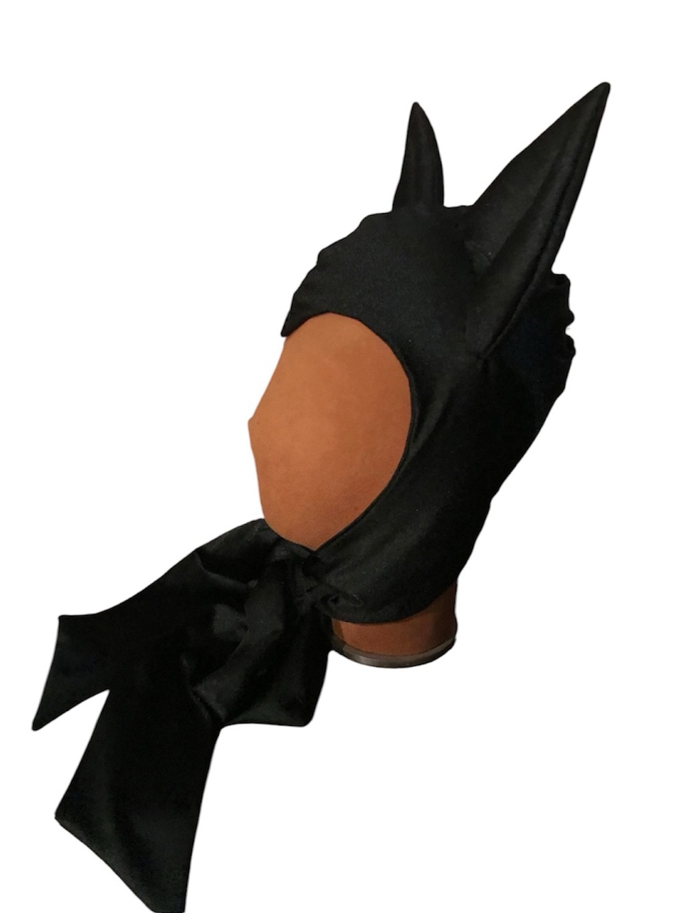 Vintage Style Bat Hood | Cat Hood Bonnet - Picture 4 of 5